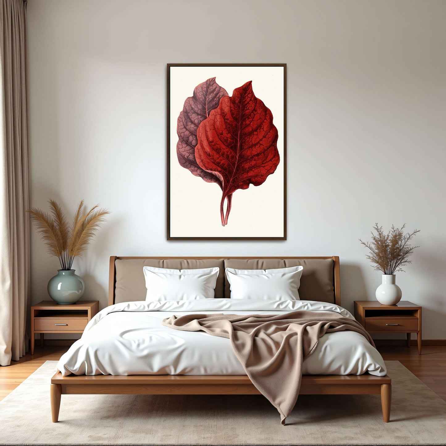 Red and Purple Plant Leaves by Edward Joseph Lowe