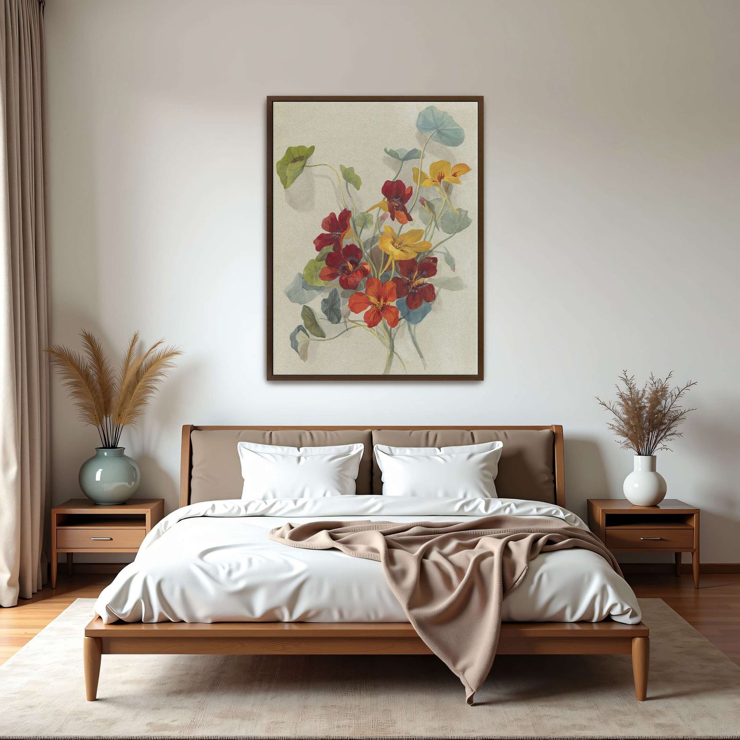 Watercolor painting of nasturtiums by Deborah Griscom Passmore