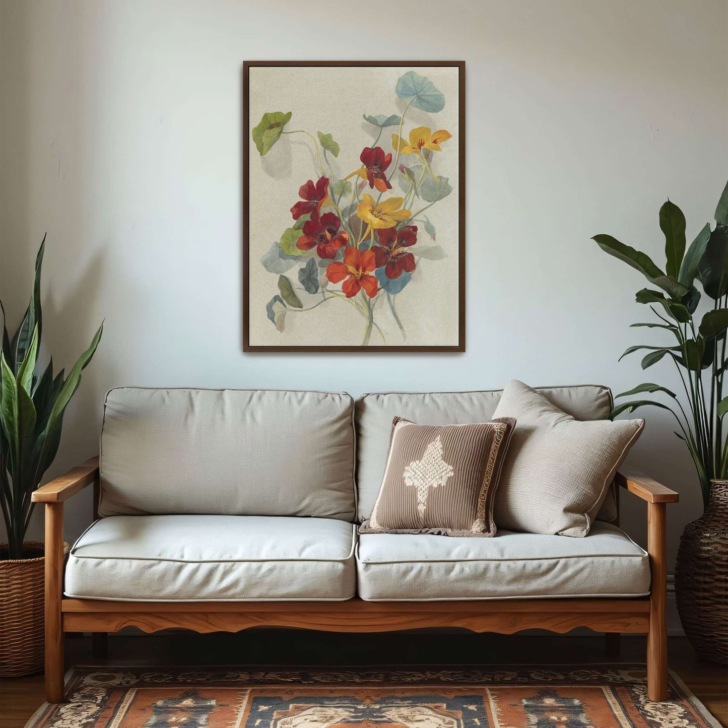 Watercolor painting of nasturtiums by Deborah Griscom Passmore