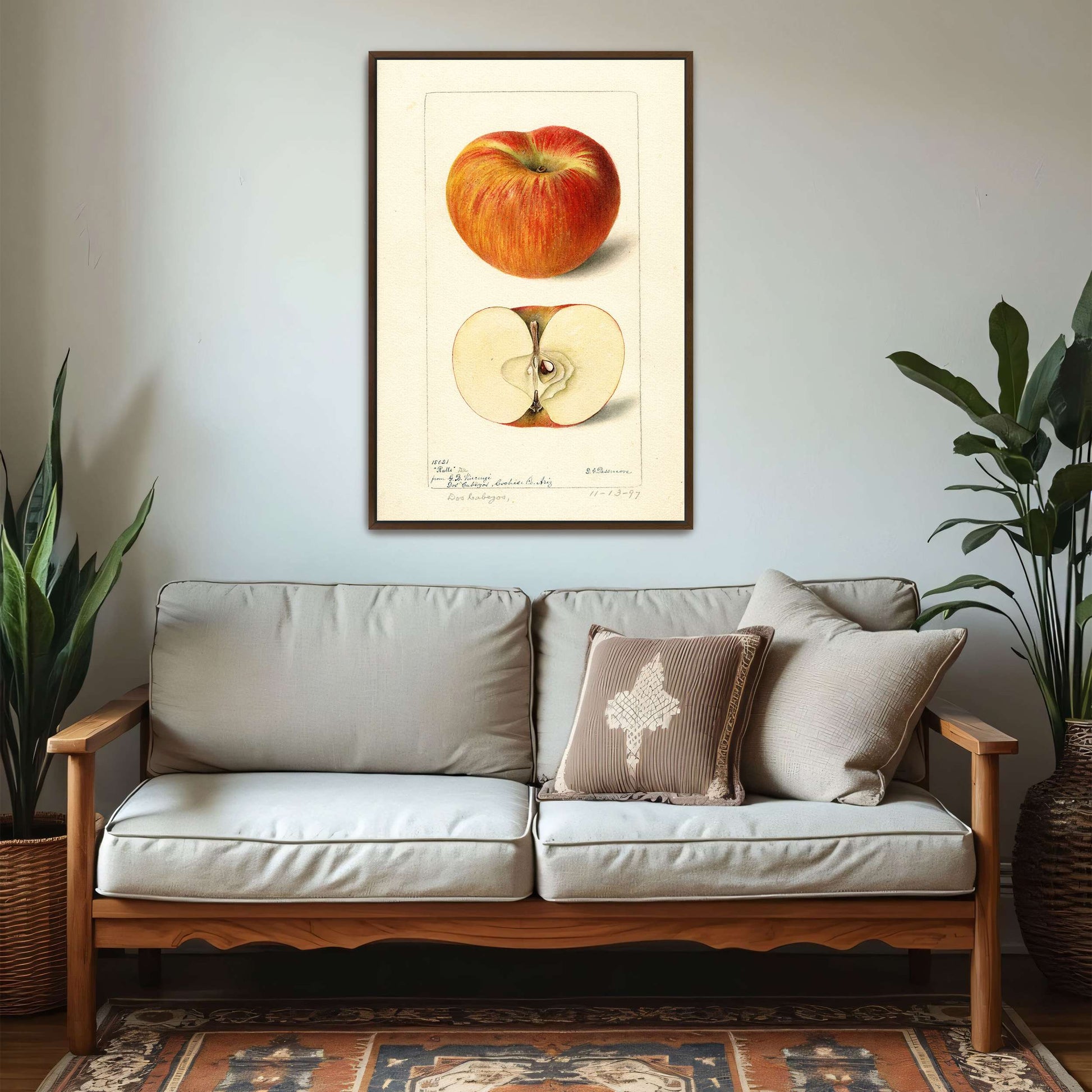 Apple watercolor painting by Deborah Griscom Passmore