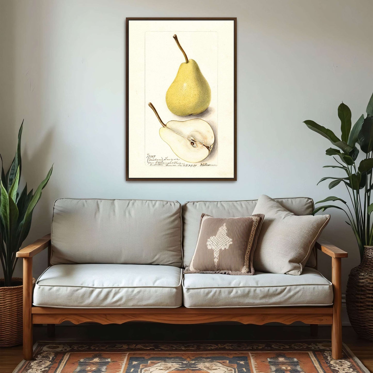 Watercolor pear painting by Deborah Griscom Passmore