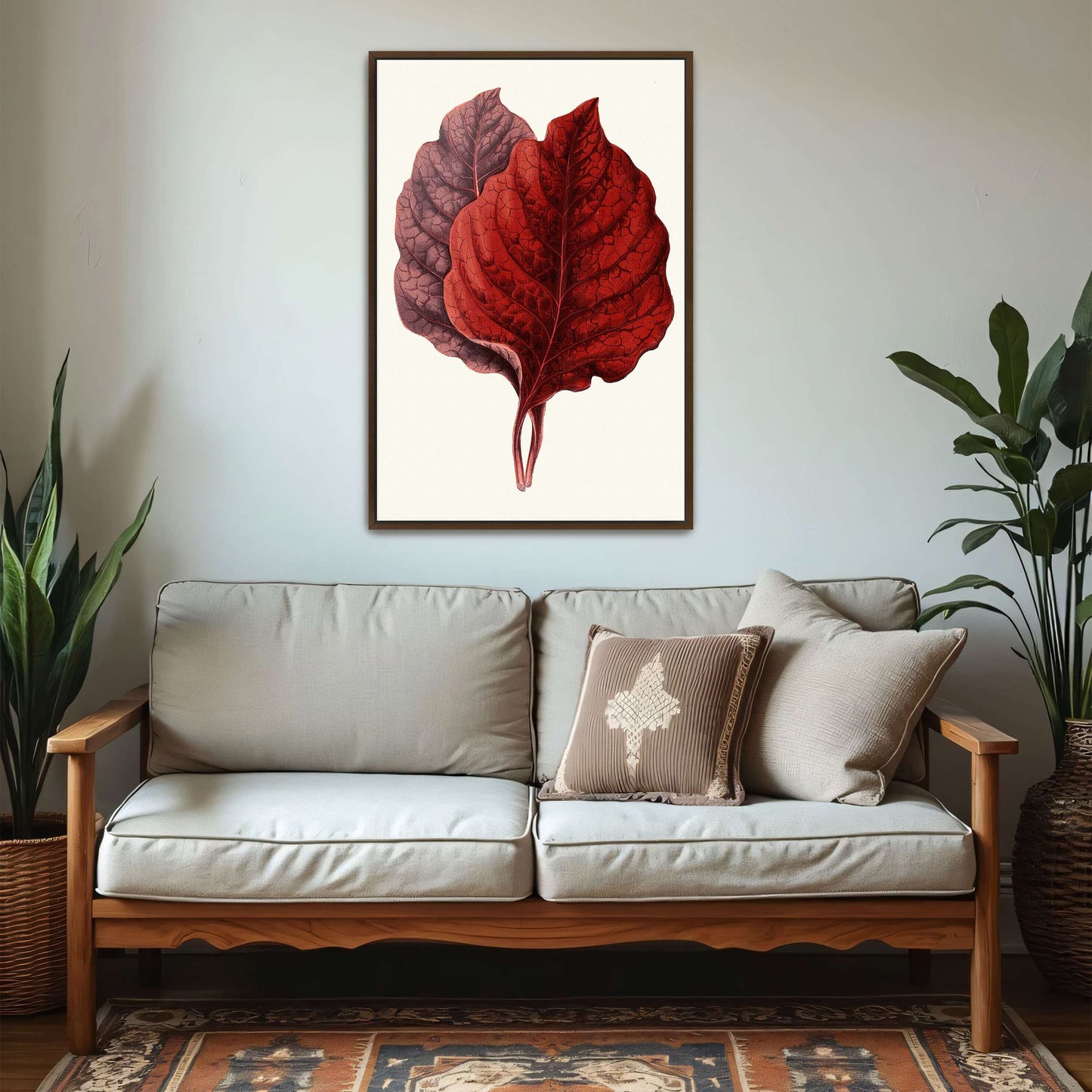 Red and Purple Plant Leaves by Edward Joseph Lowe