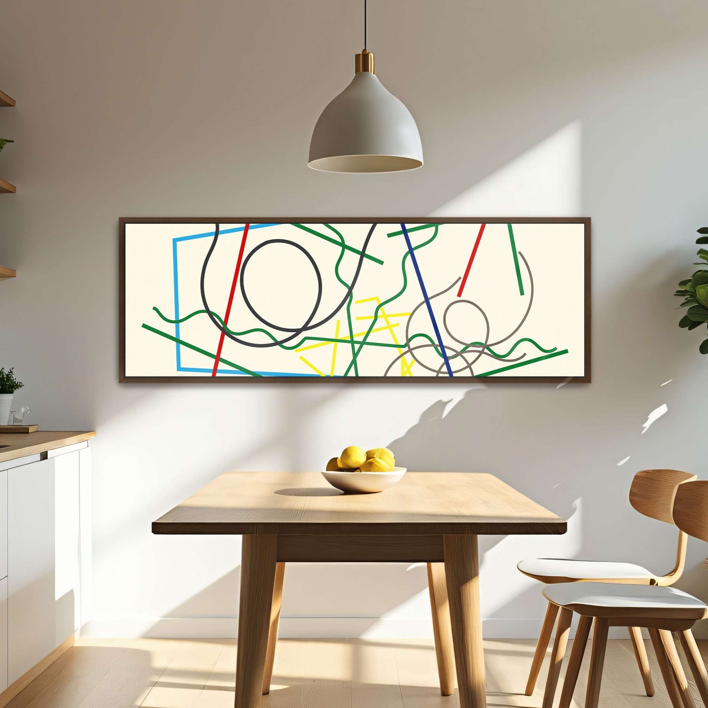 Abstract geometric lines and shapes by Myriam Thyes