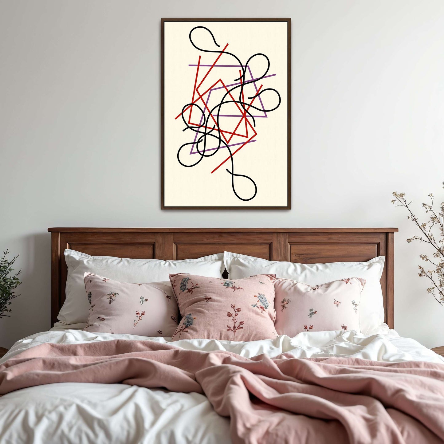 Abstract art with lines and shapes by Myriam Thyes