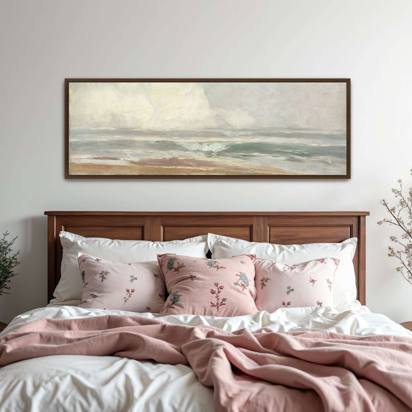 Seascape with a sandy beach by Karl Hagemeister