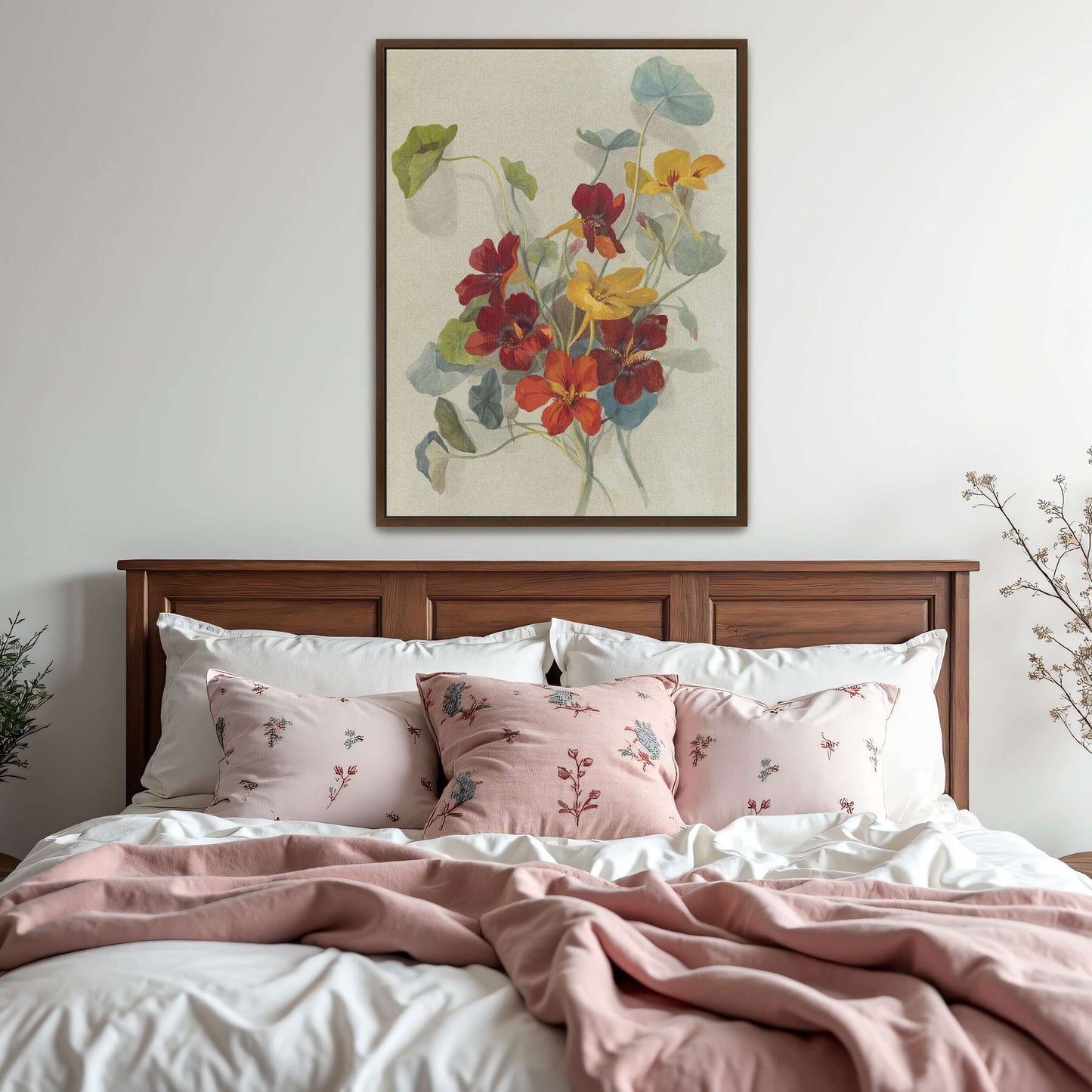 Watercolor painting of nasturtiums by Deborah Griscom Passmore