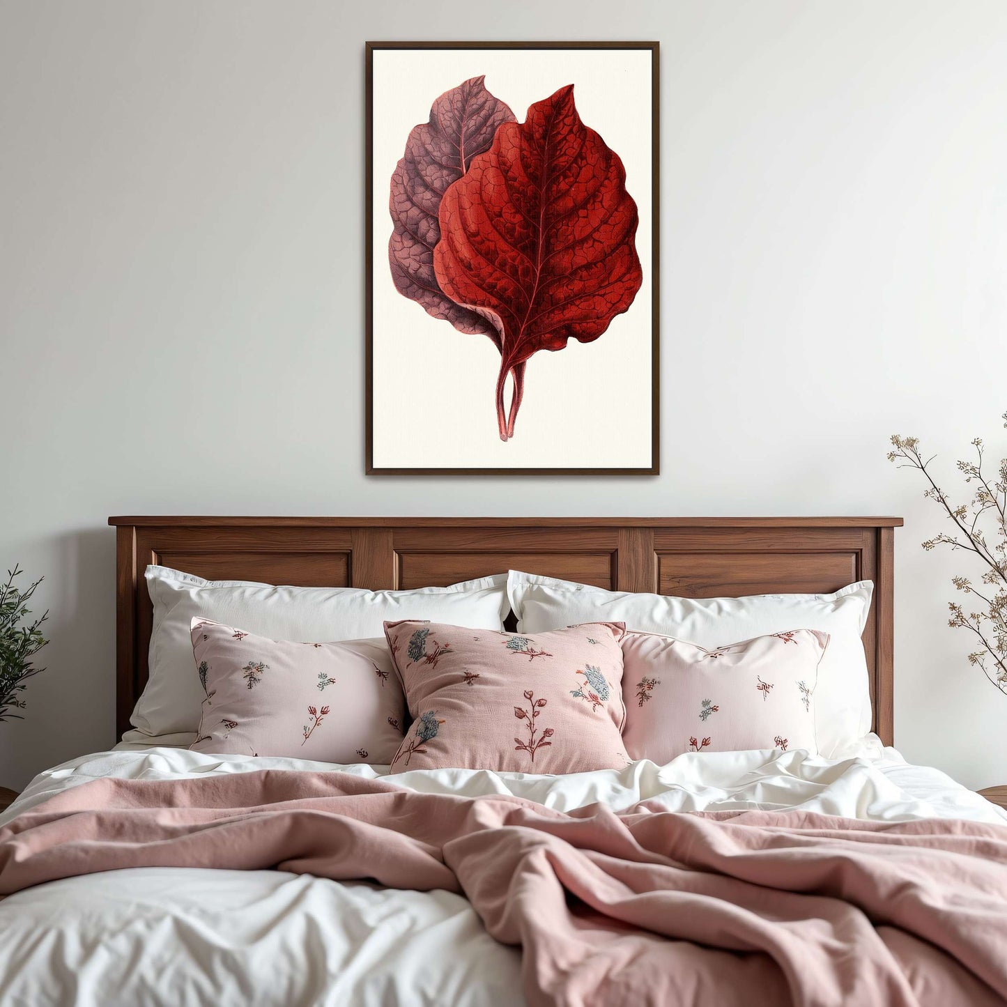 Red and Purple Plant Leaves by Edward Joseph Lowe