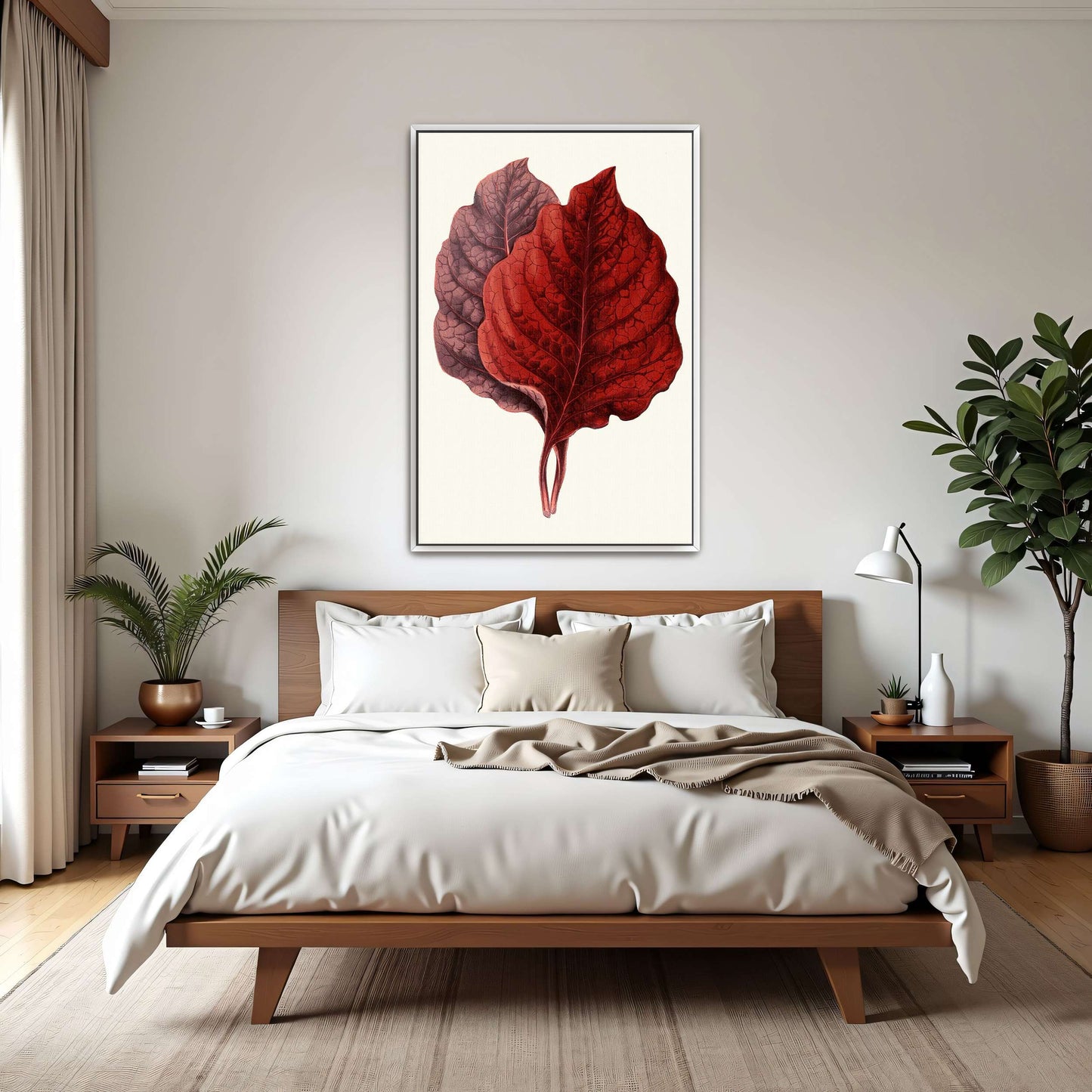 Red and Purple Plant Leaves by Edward Joseph Lowe