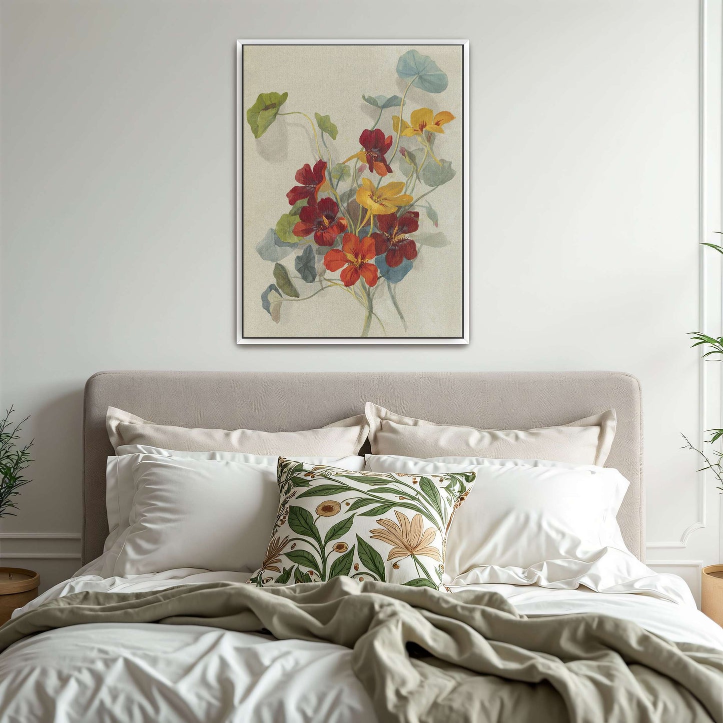 Watercolor painting of nasturtiums by Deborah Griscom Passmore