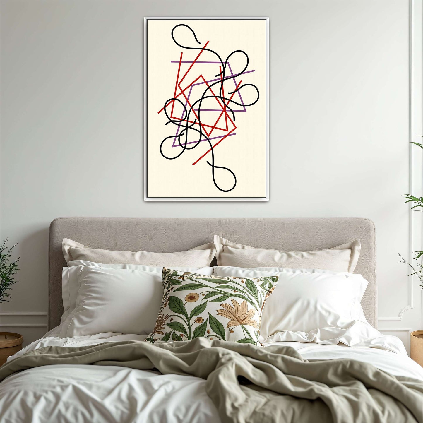 Abstract art with lines and shapes by Myriam Thyes