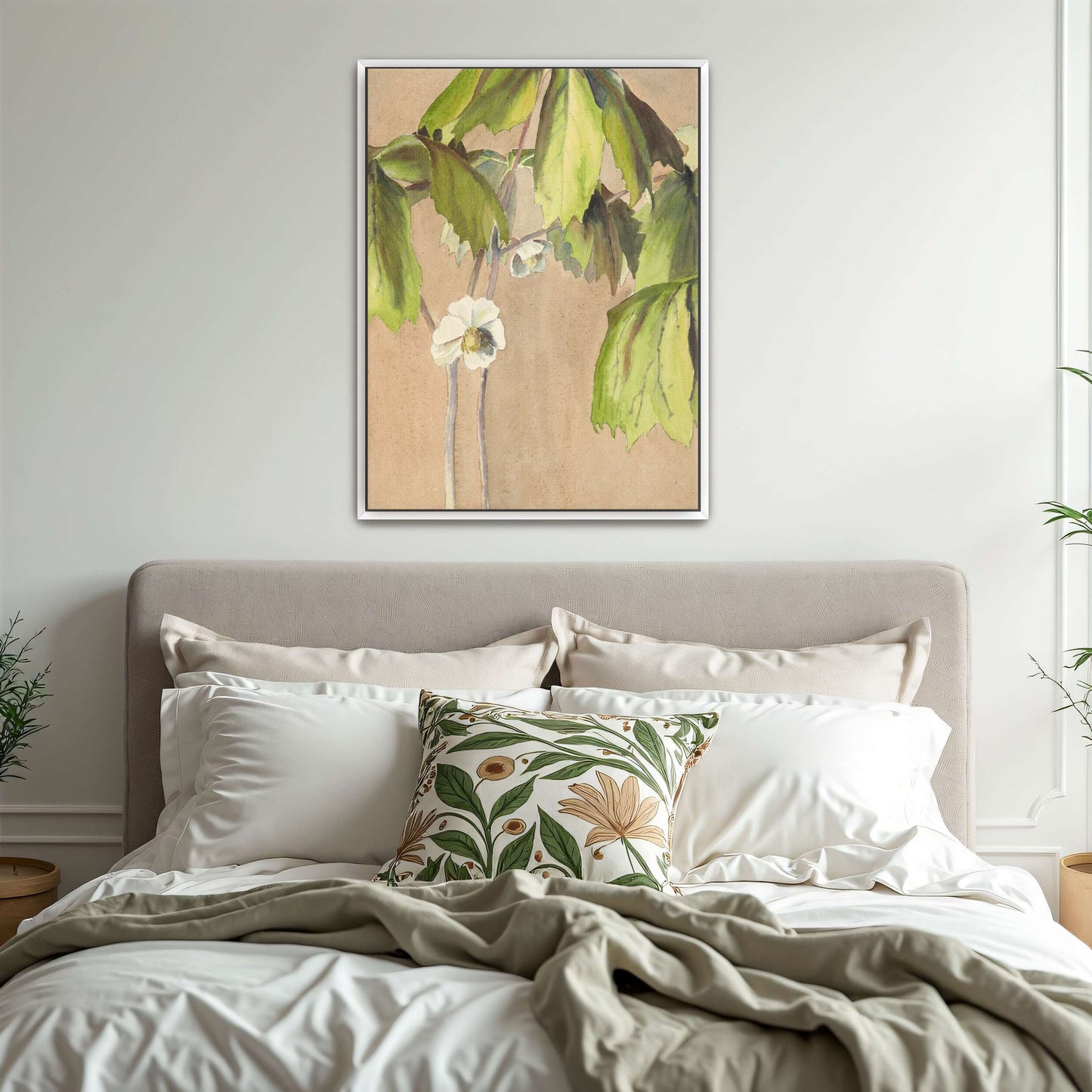 Watercolor painting of May Apple by Hannah Borger Overbeck