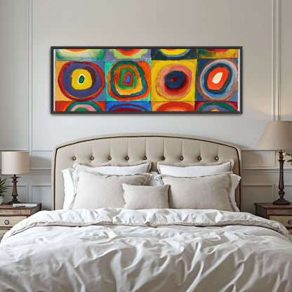 Abstract painting with concentric circles by Wassily Kandinsky