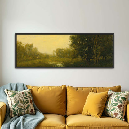 Impressionist Landscape with Trees and Fog by Alexander Helwig Wyant