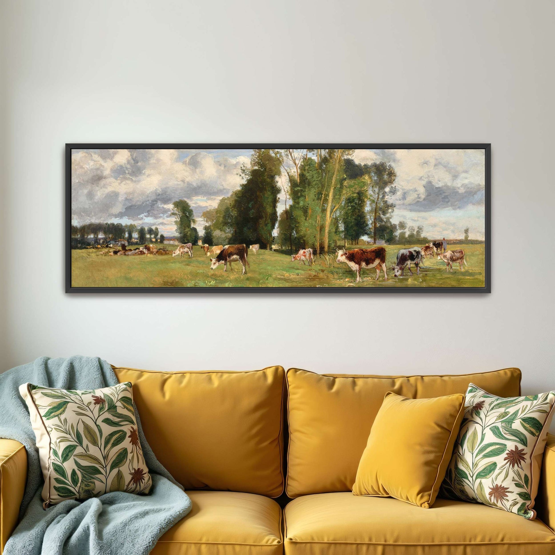 Pasture Landscape with Cows by Eugen Jettel
