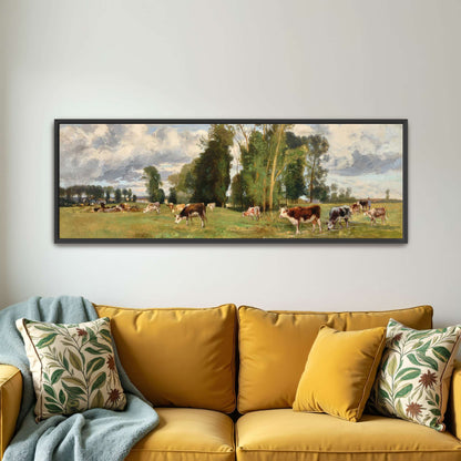 Pasture Landscape with Cows by Eugen Jettel