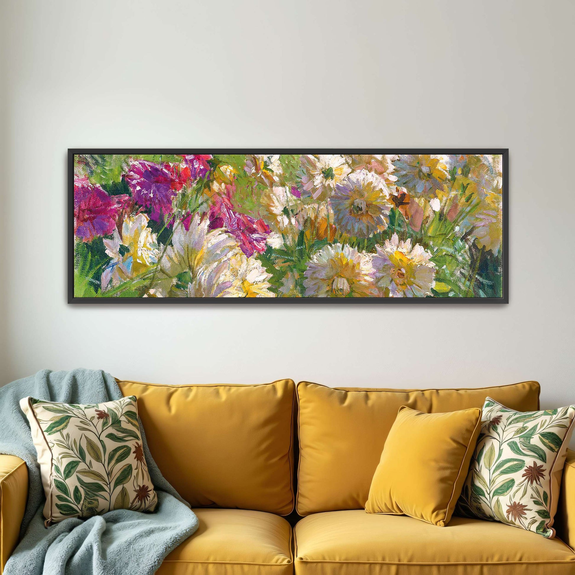 Dahlia flowers in garden by Carl Moll