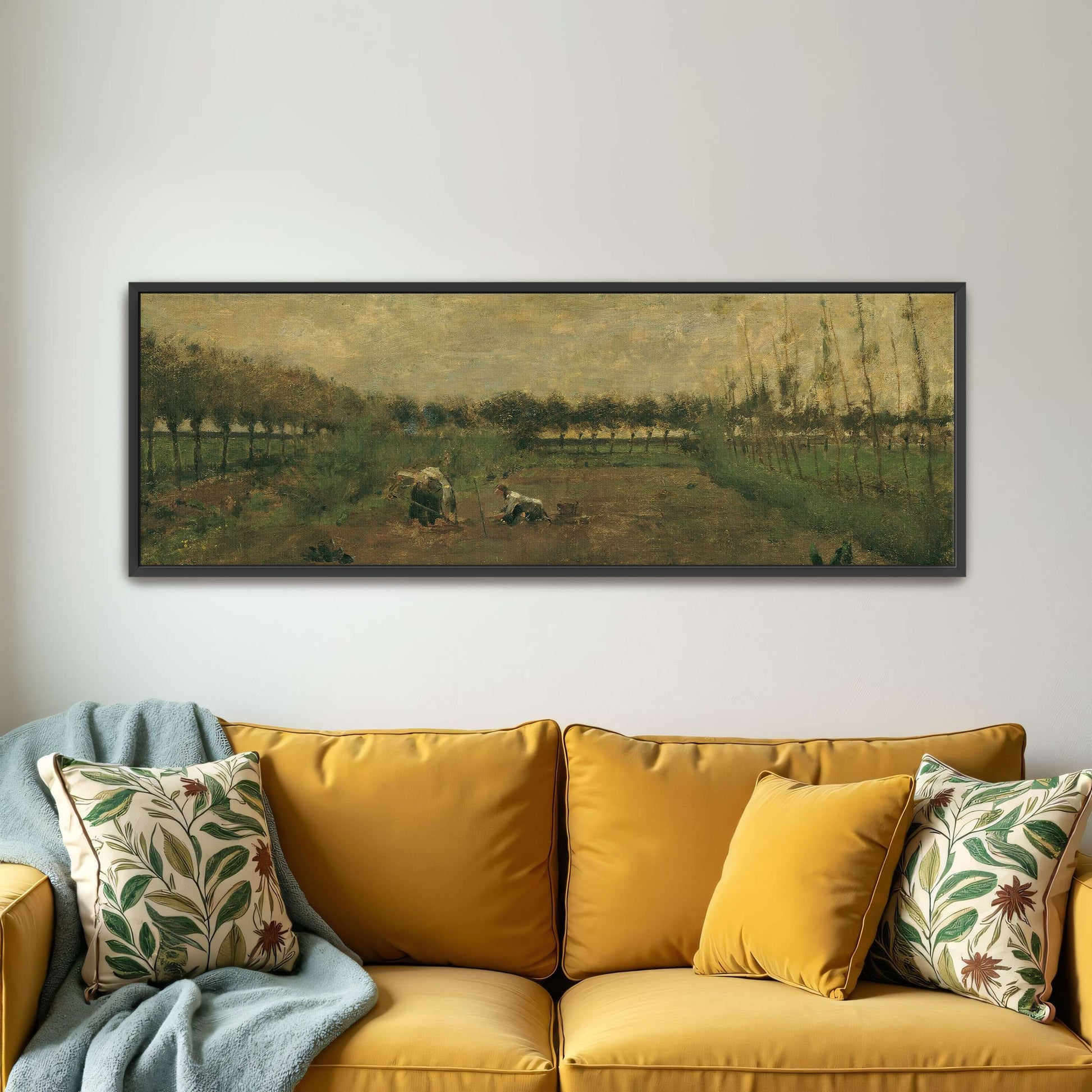 Two figures working in a field by Eugen Jettel