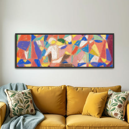 Abstract colorful art with geometric shapes by Adolf Hölzel