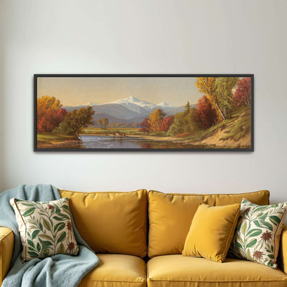 Autumn Landscape with Mountain and River by Alfred Thompson Bricher