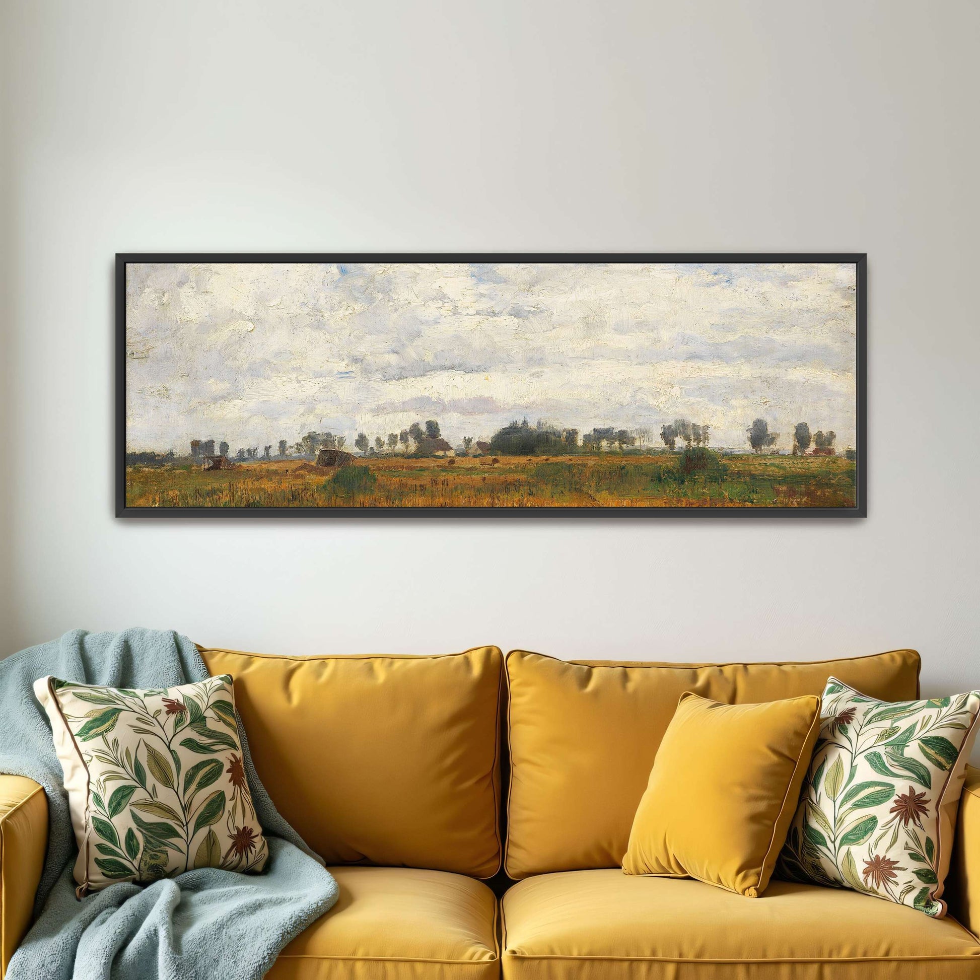 Rural landscape with cloudy sky by Paul Baum