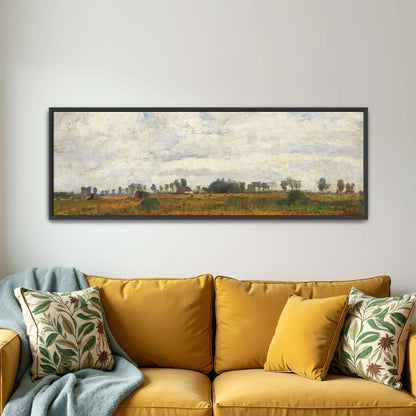Rural landscape with cloudy sky by Paul Baum