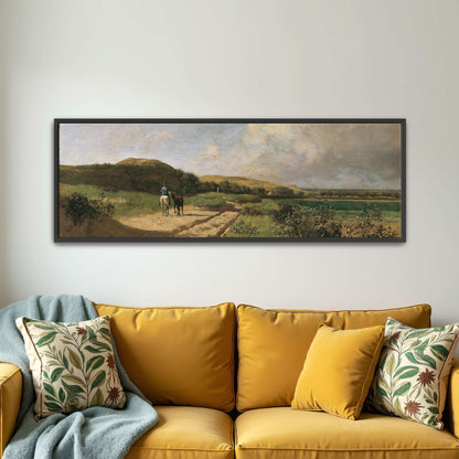Horseback Rider on a Country Road by Eugen Jettel