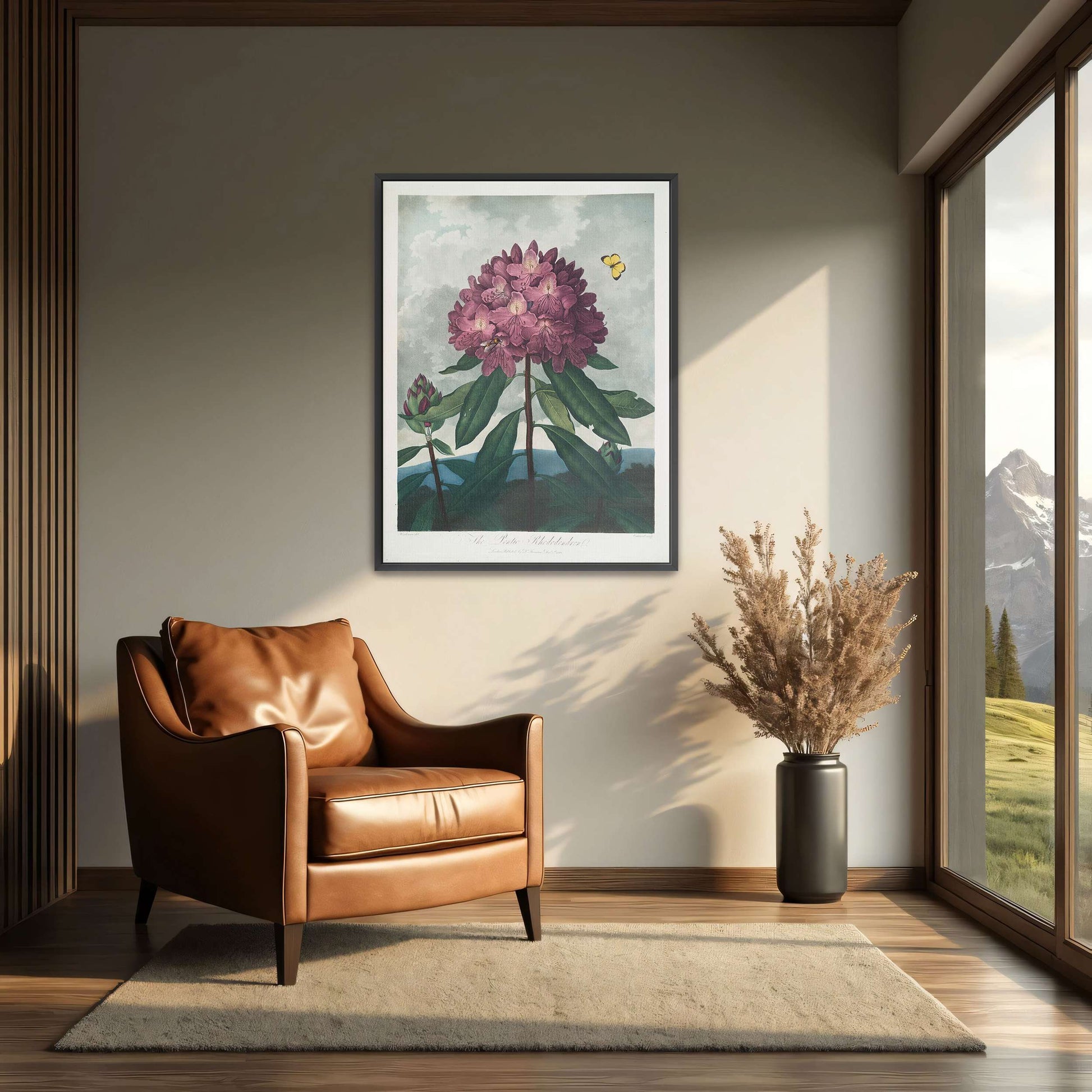 Pink Rhododendron with Insects by Robert John Thornton