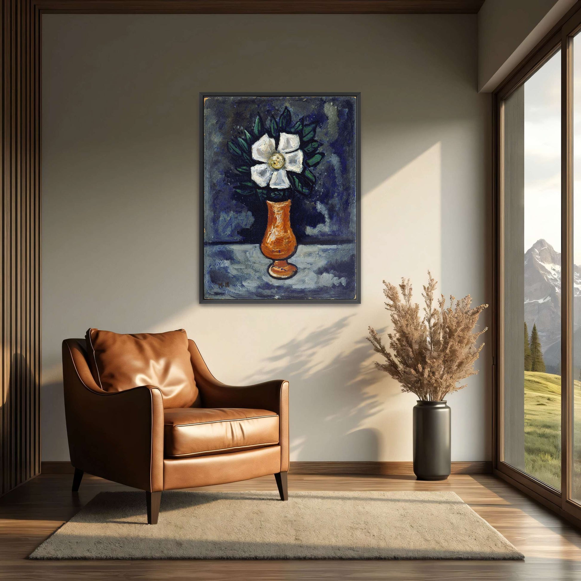 White Flower in a Vase by Marsden Hartley