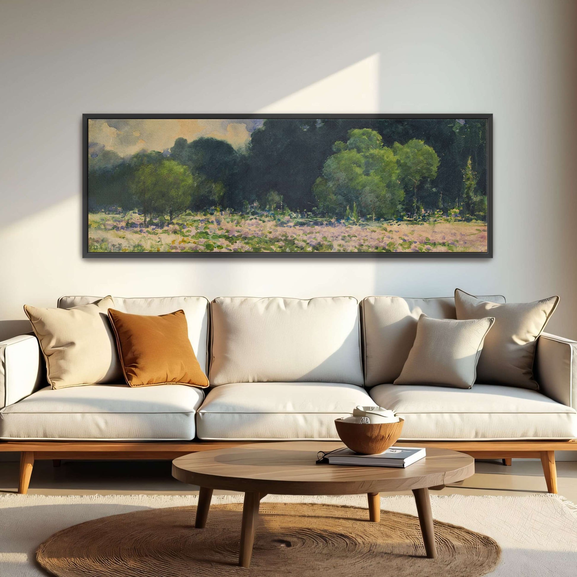 Field of wildflowers with trees by William Henry Holmes