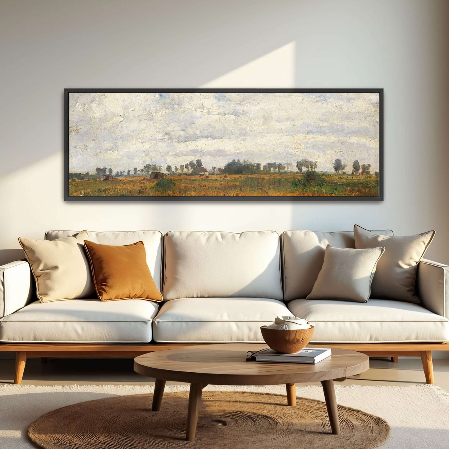 Rural landscape with cloudy sky by Paul Baum