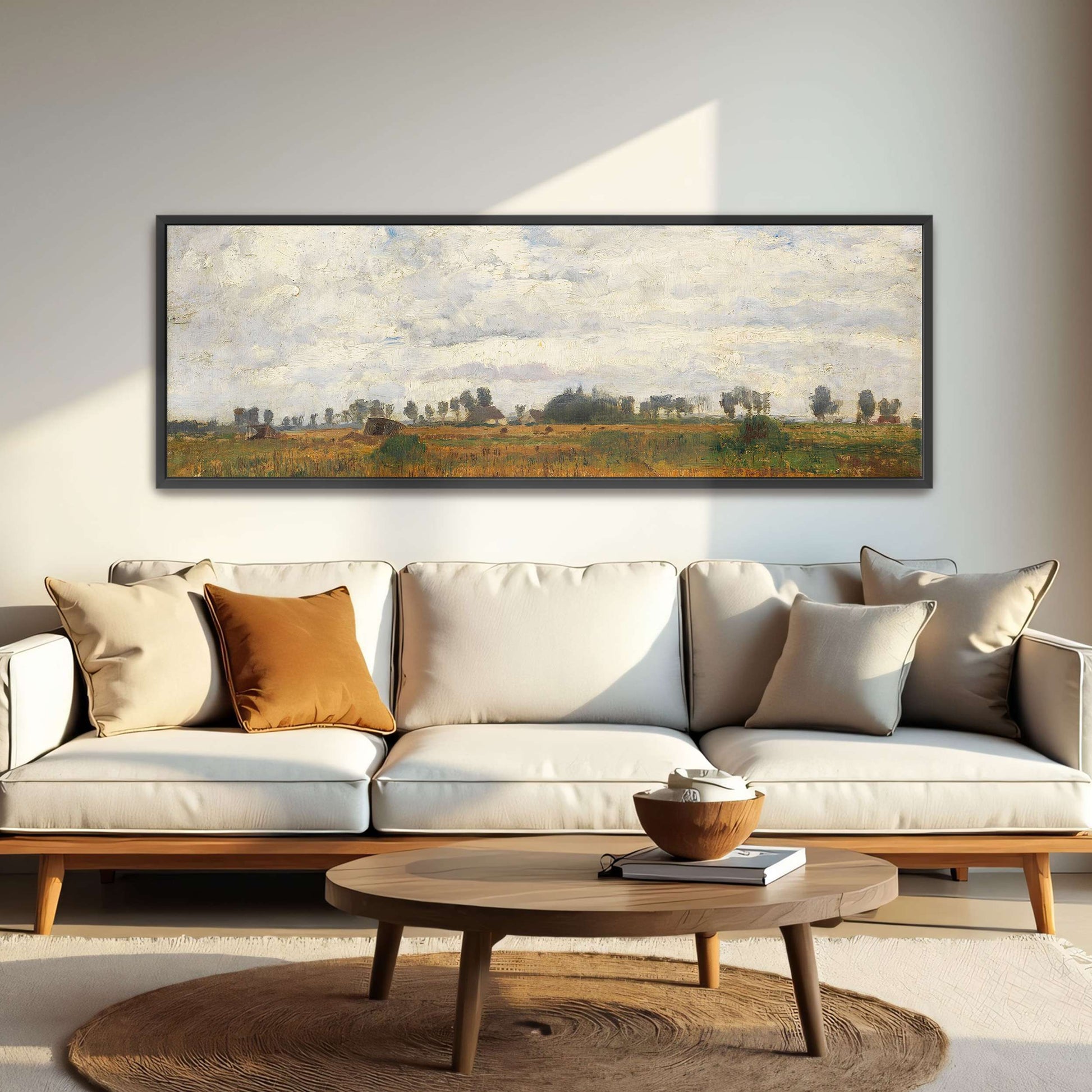 Rural landscape with cloudy sky by Paul Baum