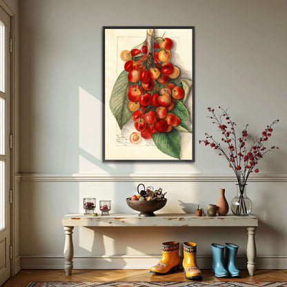Watercolor painting of cherries by Mary Daisy Arnold