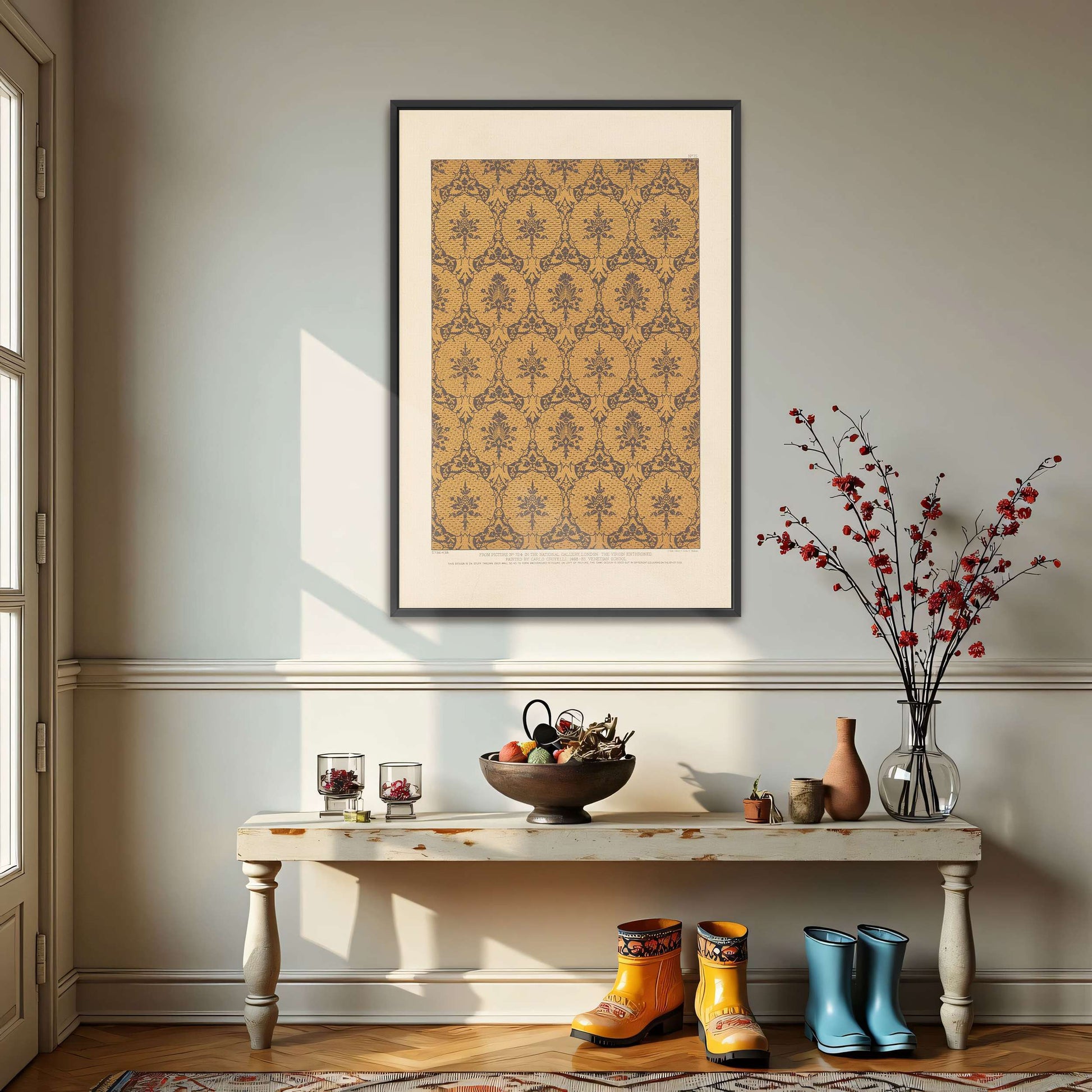 Italian Ornament Design, Floral Pattern, Geometric Shapes By Sydney Vacher