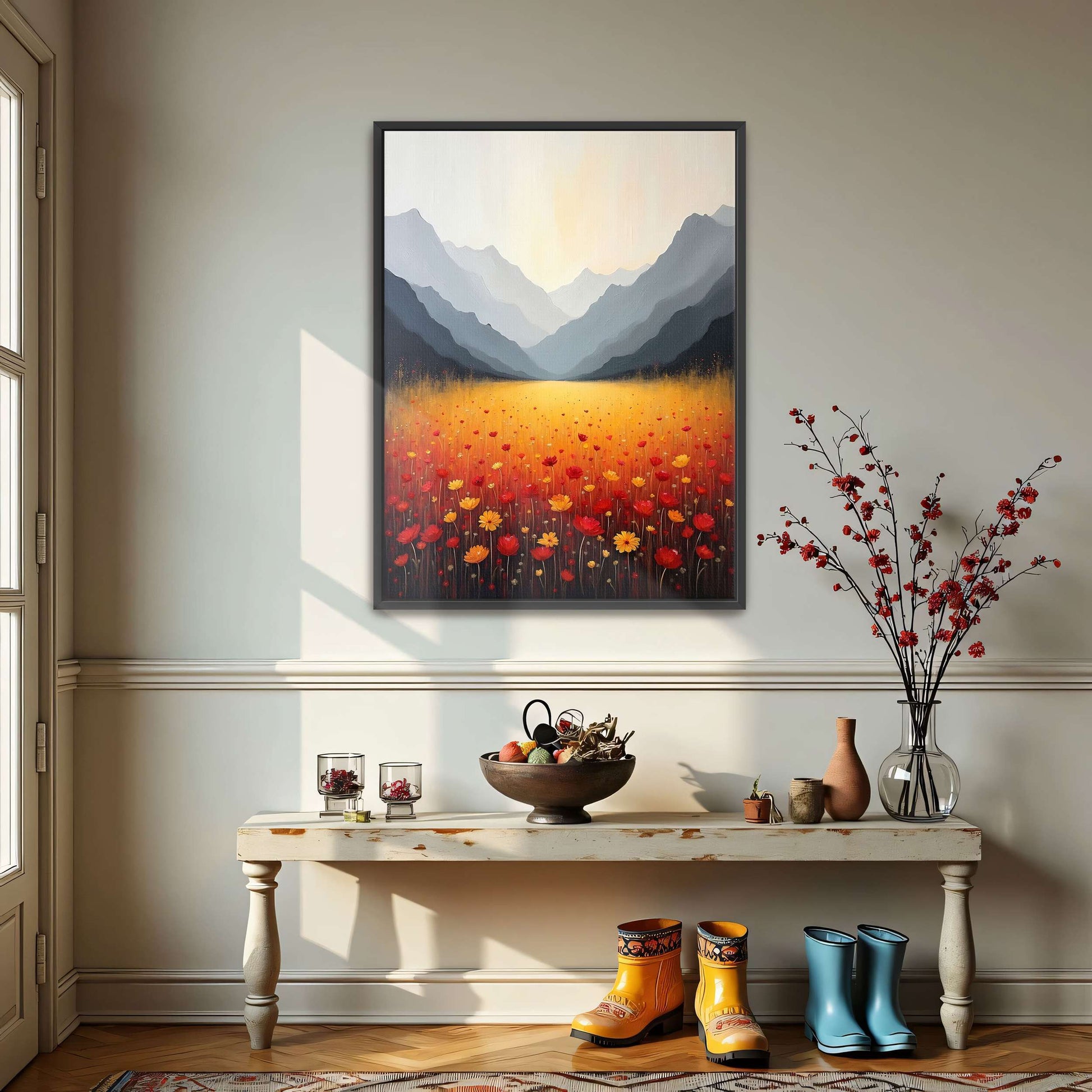 Mountain Landscape with Wildflowers by Yara Rabibzad
