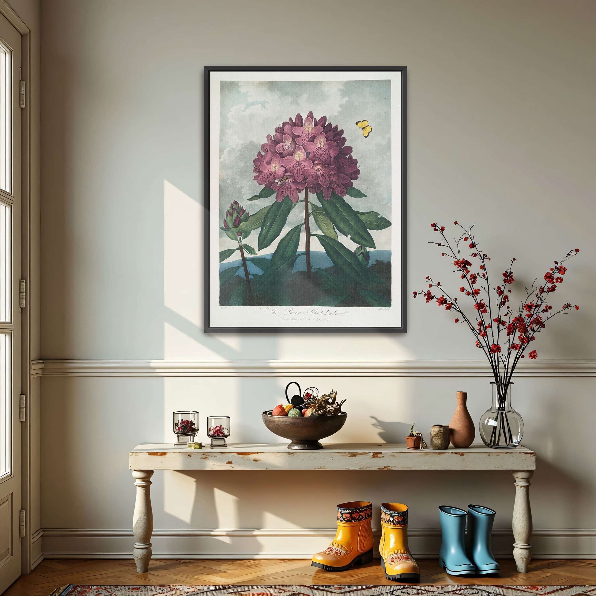 Pink Rhododendron with Insects by Robert John Thornton