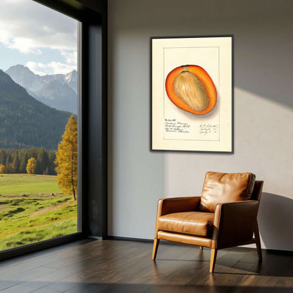 Haden Mango cross-section by Ellen Isham Schutt