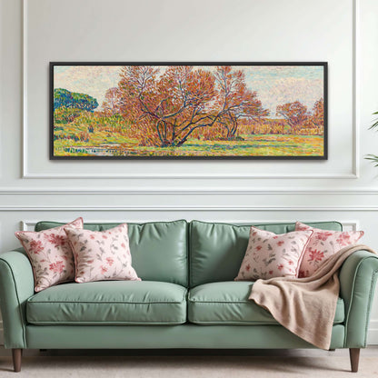 Autumn landscape with trees and river by Paul Baum