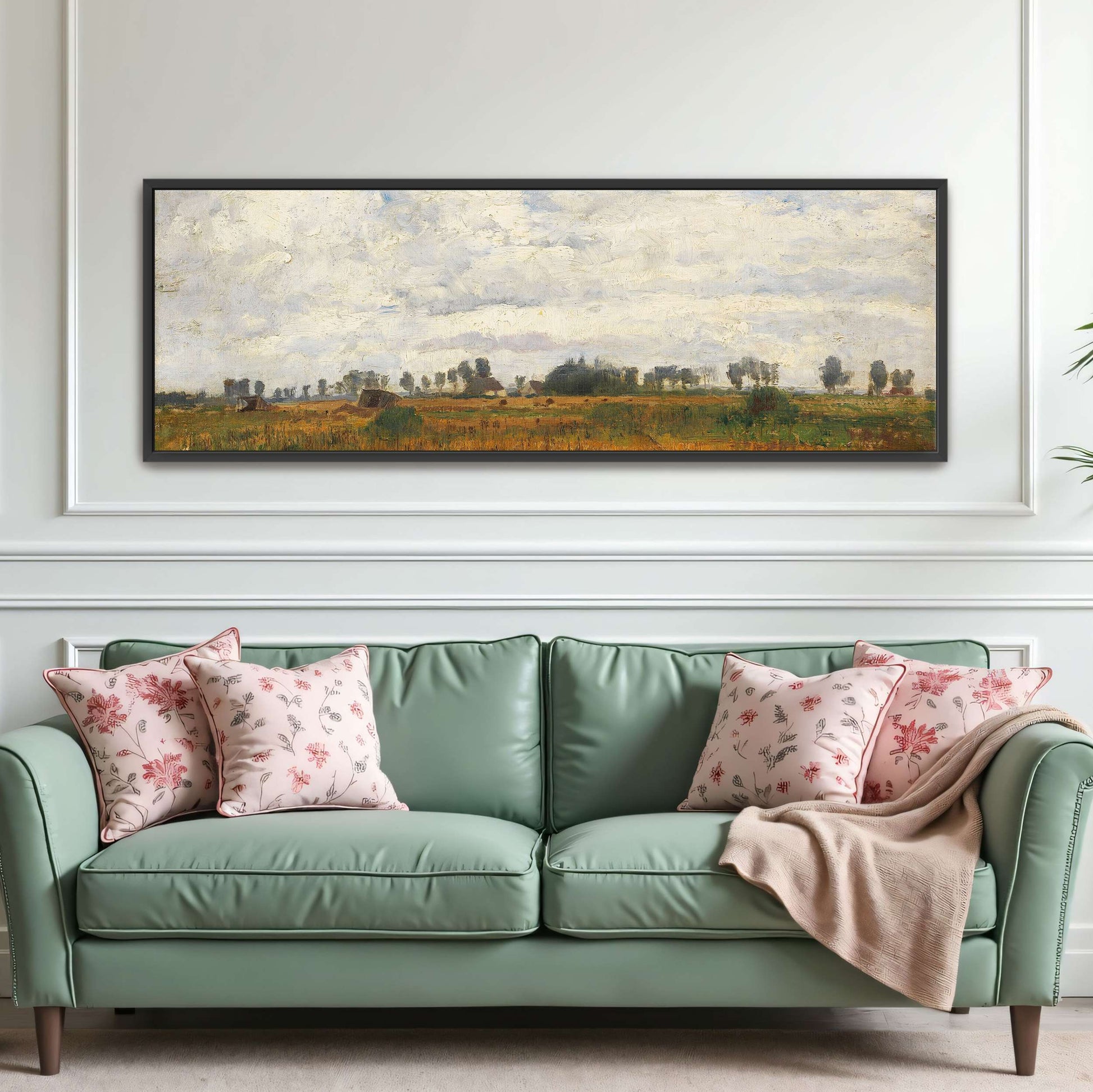 Rural landscape with cloudy sky by Paul Baum