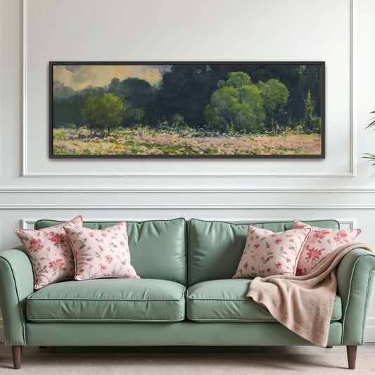Field of wildflowers with trees by William Henry Holmes