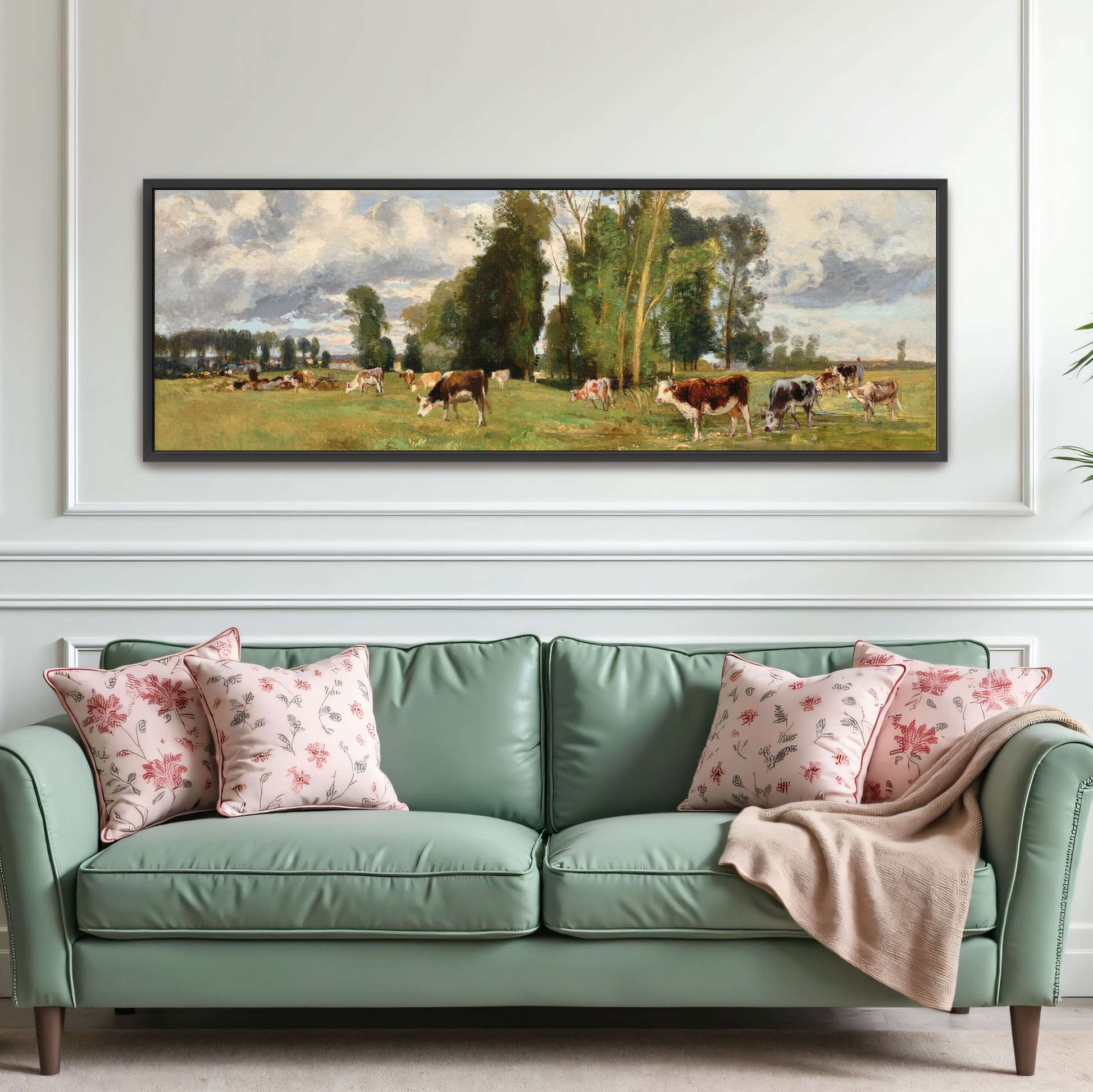 Pasture Landscape with Cows by Eugen Jettel