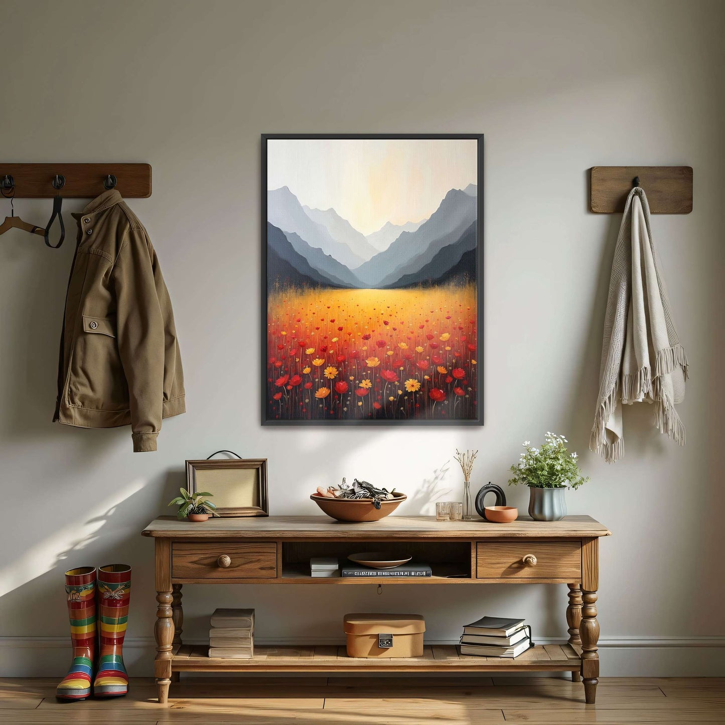 Mountain Landscape with Wildflowers by Yara Rabibzad