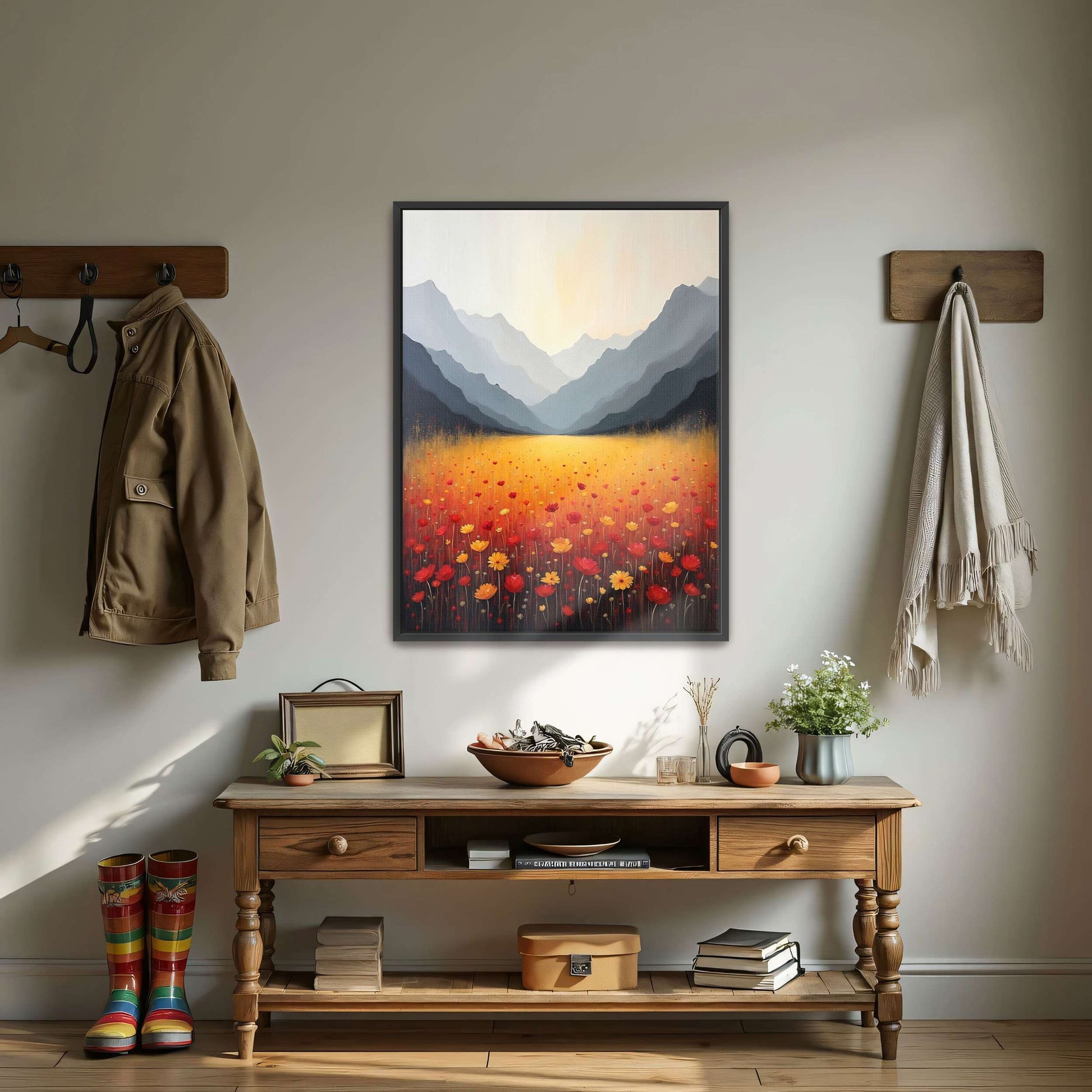 Mountain Landscape with Wildflowers by Yara Rabibzad