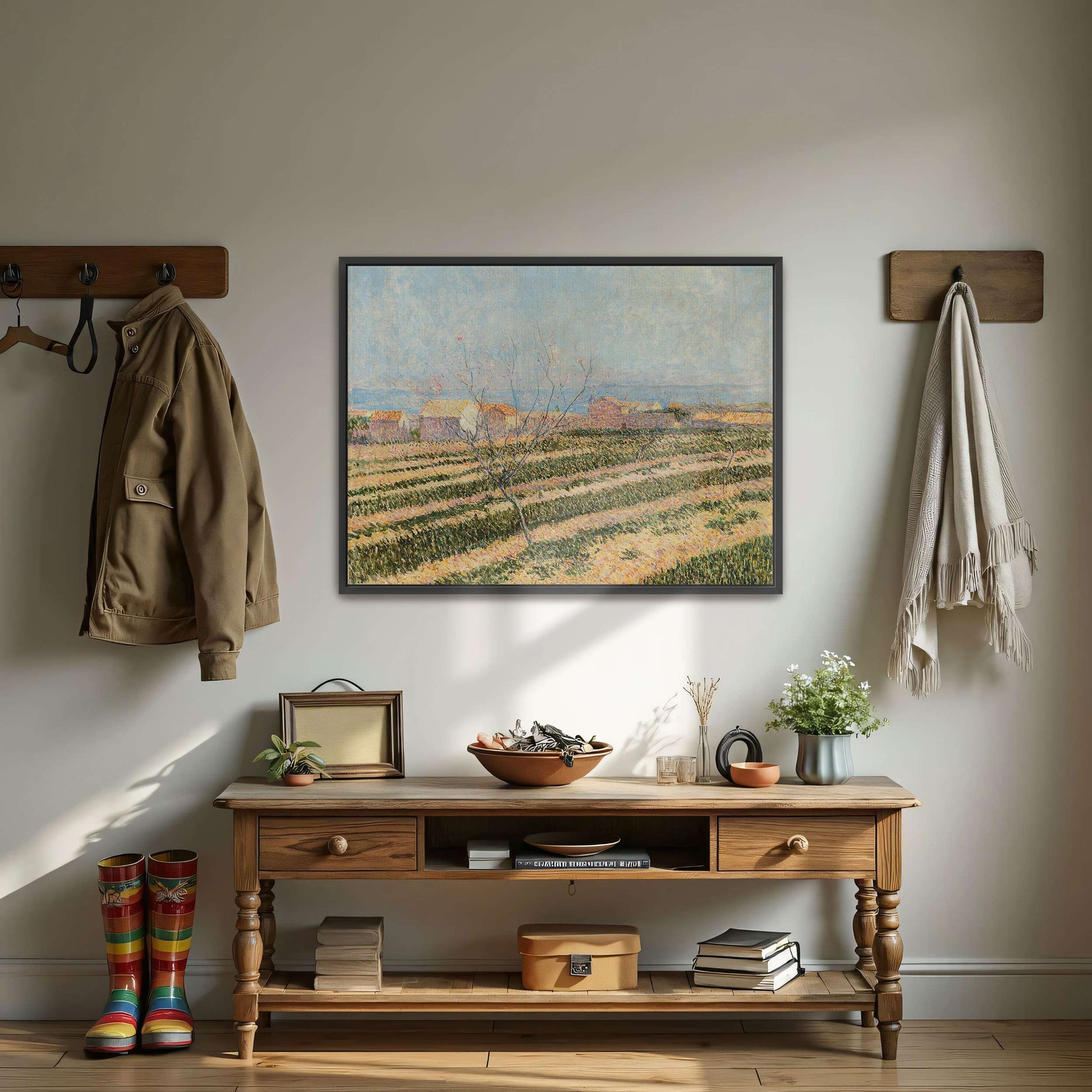 Countryside landscape with a tree by Paul Baum