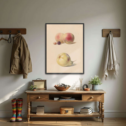 Peaches, blackberry, nut, pear by Hendrik Reekers
