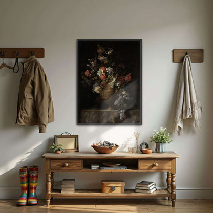 Flowers in a Vase on a Stone Ledge by Jean-Baptiste Monnoyer