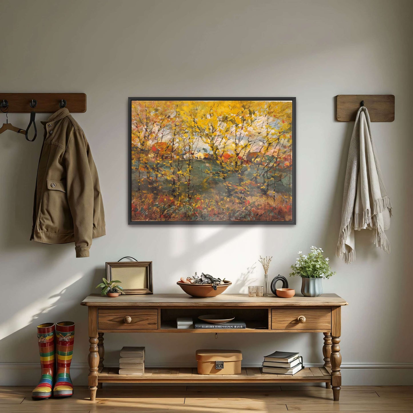 Autumn Trees Landscape Painting by William Henry Holmes