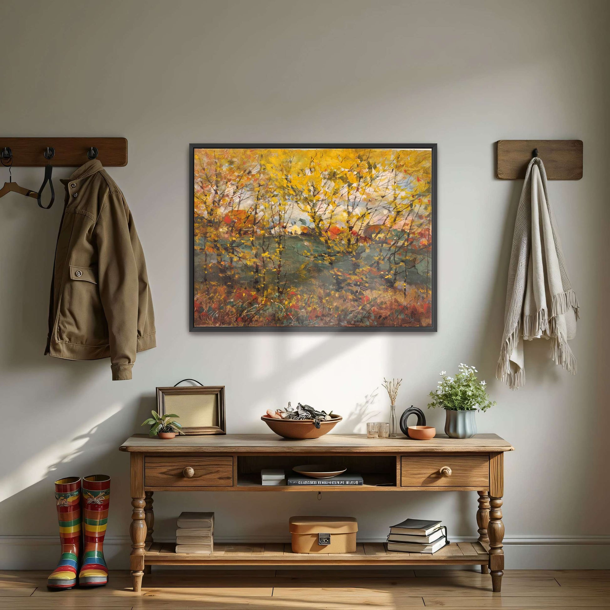Autumn Trees Landscape Painting by William Henry Holmes