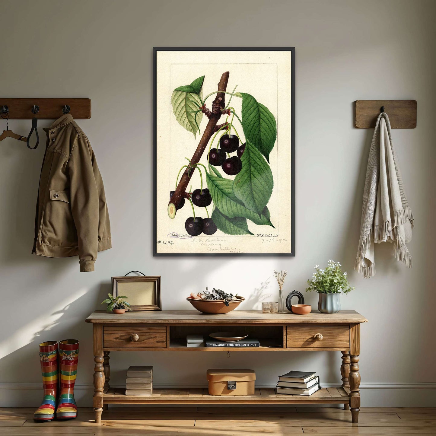 Black Republican Cherries by William Henry Prestele