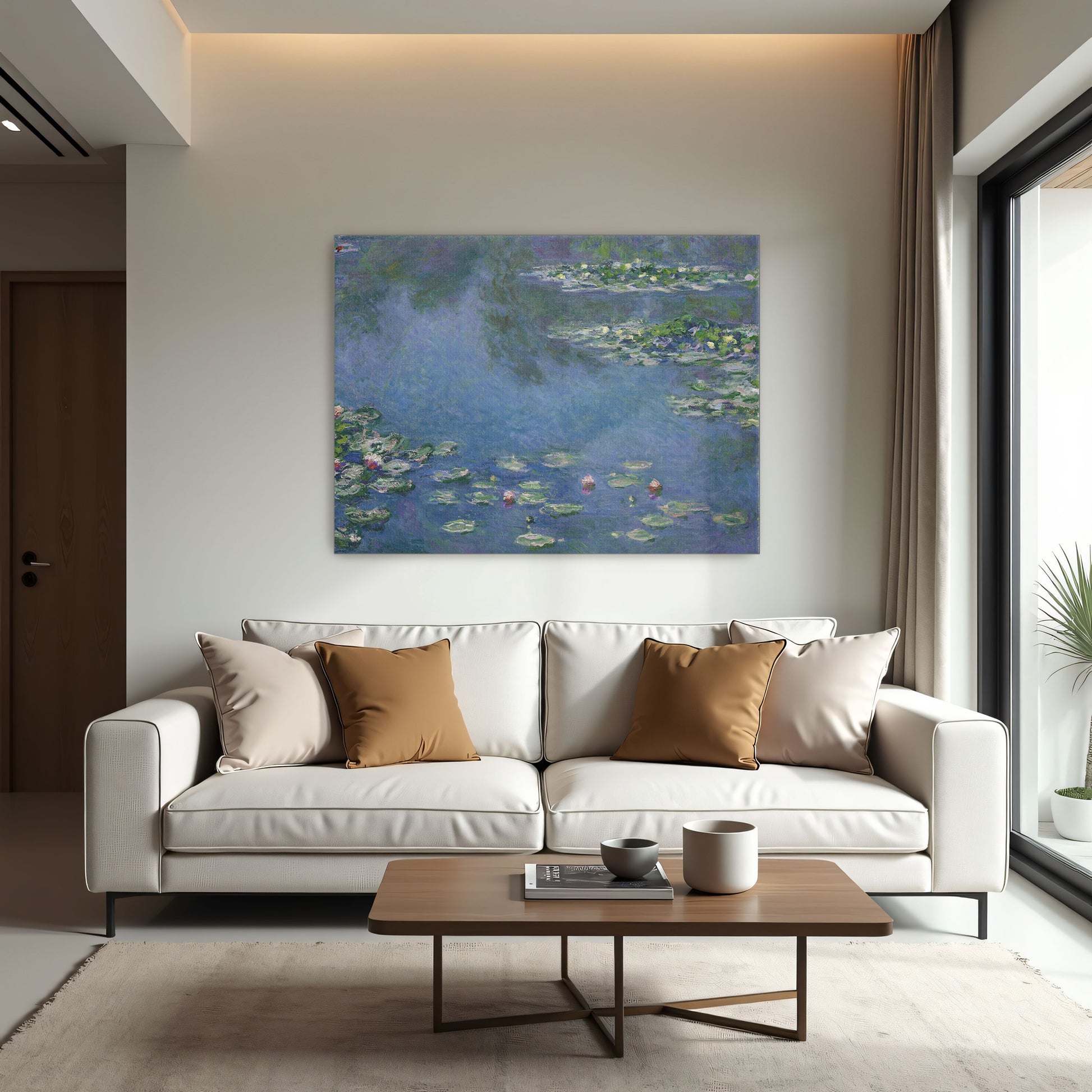 Water Lilies Impressionist Landscape By Claude Monet