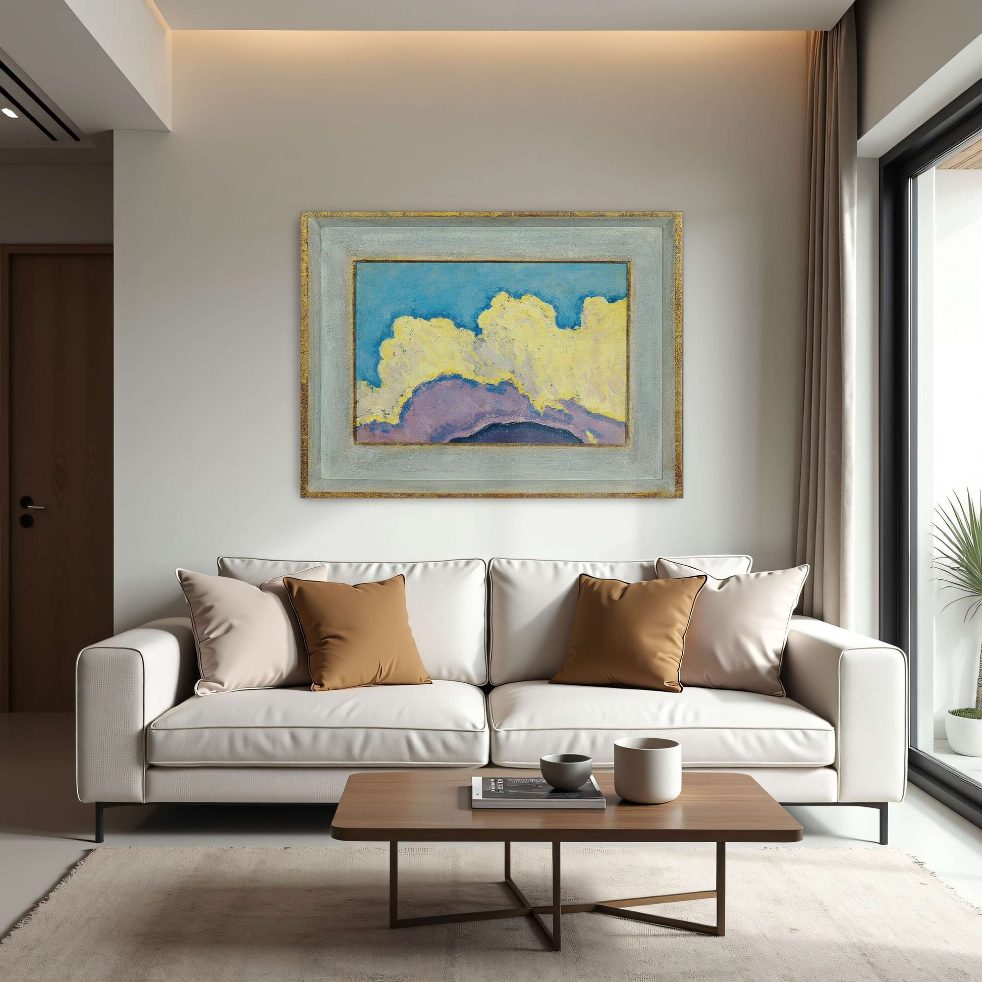 Abstract Cloud Landscape Painting by Koloman Moser